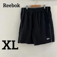希少✨Reebok【XL】ブラック ハーフパンツ サイドライン リーボックのサムネイル