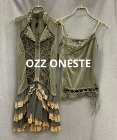 U405♪ OZZ ONESTE ノースリーブ　キャミソール2点セット