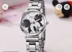 Disney Mickey Mouse 腕時計 クォーツ シルバーのサムネイル