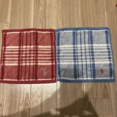 新品未使用⭐︎Ralph Lauren タオルハンカチ 2枚セット チェック柄のサムネイル