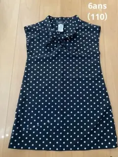 agnès b. ENFANT 水玉 半袖ワンピース 6ans