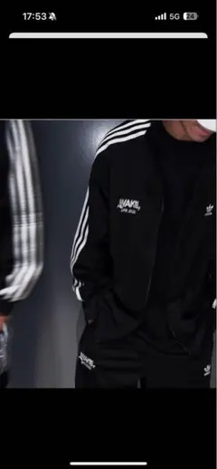 WAKE sapporo × adidas XL セットアップ ブラック