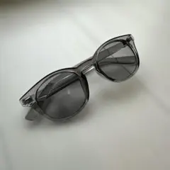 クリアグレー ラウンド型サングラス