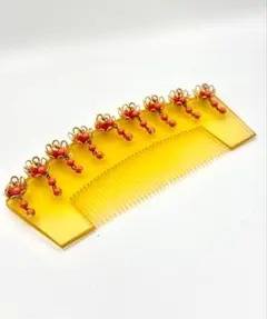 蔵出し品　べっ甲風　櫛　クシ　かざりくし　花魁かんざし