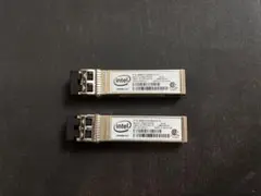Intel製　SFP+ 10Gbps モジュール2個 +ケーブル1本　セット
