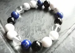 新品！メンズライク世界最古の天然石パワーストーンラピスラズリハウライトオニキス