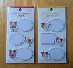 ★未使用★「ココちゃん」付箋セット THANKS！/GOOD LUCK！！