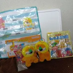 たべっ子どうぶつ ぬいぐるみ マスコット ギンビス グッズセット4点のサムネイル