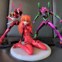 エヴァンゲリオン フィギュア3点セット 1号機、弐号機、アスカ