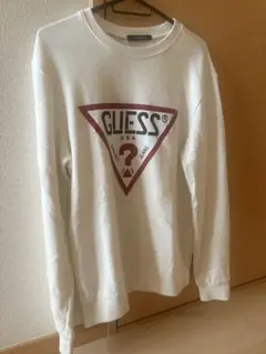 guess 白スウェット　サイズS 目立つ汚れなし。