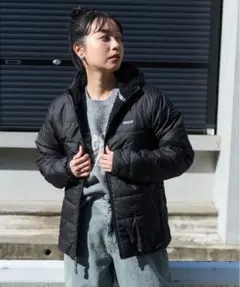 美品 Patagonia(パタゴニア)リバーシブル・ダウンジャケット フード付き