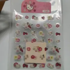 【未使用/2002年】ハローキティ 平成レトロ キラキラシール 当時物　デイジー