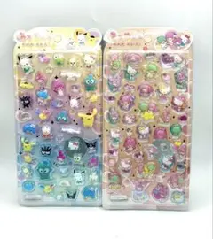 サンリオ　うるちゅるポップシール　キキララ　バツマル　マイメロ　キティ　２枚