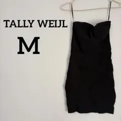 TALLY WEIJL 【M】ブラック ブラトップノースリーブ ミニワンピース