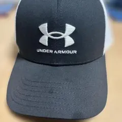 UNDER ARMOUR メッシュキャップ 黒/白　ジュニア