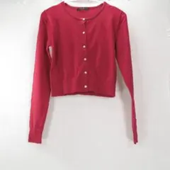 INGNI イング クルーネックのカーディガン M レッド