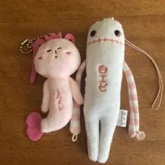 モケケ 白エビ &ご当地ゆきお しろえび キーホルダー マスコット（セット売り）