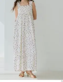 シャーリングオールインワン M 花柄 coca