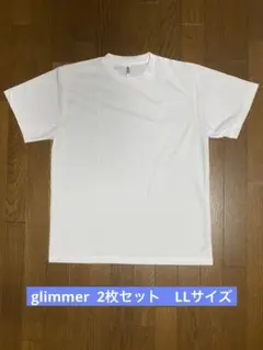 glimmer Tシャツ 白　ホワイト　Tシャツ ＬＬ　メンズ　2枚セット