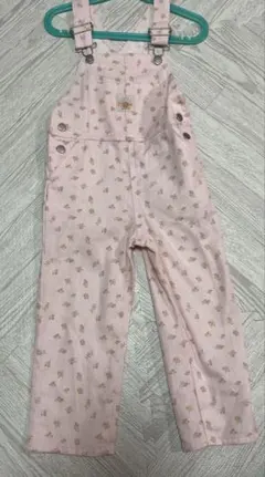 しまむらmicorrid 花柄サロペット100 핑크