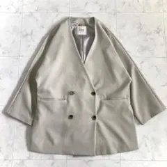 ジャーナルスタンダードレサージュ ダブルクロスコートジャケット ベージュ