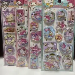 サンリオ キティ＆クロミ&マイメロ ウォーターシール 水シール 海外公式正規