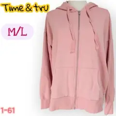 美品良品Time & tru M/Lフードパーカー