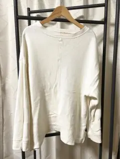 studio clip トップス ホワイト系　長袖カットソー フリーサイズ