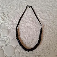 スタッズデザイン ブラックネックレス