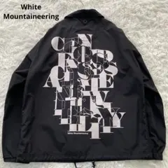 ホワイトマウンテニアリング コーチジャケット 2 ビッグプリント 黒