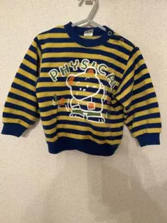 JumPot 90 レトロ ボーダー くまプリントスウェット