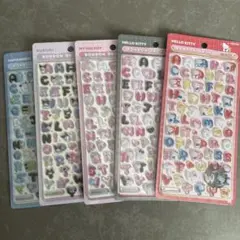 【正規品】新作サンリオ　ボンボンドロップシール　文字　moji