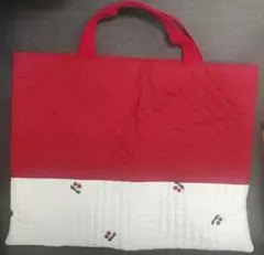 入園入学　レッスンバッグ　絵本袋　通園バック　ハンドメイド　キルティング