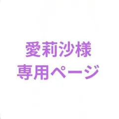 愛莉沙様専用ページ