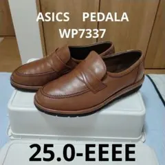 アシックス ペダラロ-ファ-似スリッポンWP7337 25.0cm4Eほぼ未使用のサムネイル