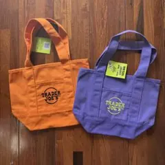 【新品未使用】トレーダー ジョーズ ミニ エコ バッグ トート 2色セット