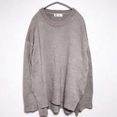 MICHEL KLEIN 上質ウール混ニット セーター ベージュ 38