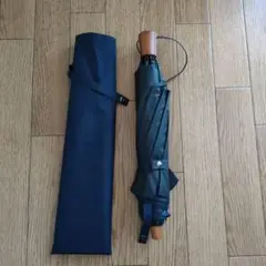 サンバリア100 日傘 2段折 モスグレー 木ストレート - メルカリ