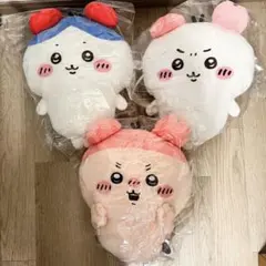 古本屋　ハチワレ　ちいかわ　カニカチューシャ　ぬいぐるみ3点セット