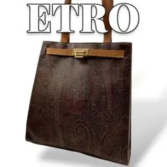 ✨美品✨ETRO エトロ ペイズリー アクセサリーポーチ ハンドバッグ 筒 