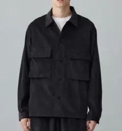 UNFILO タグ付き新品 ユニセックス コーデュロイ ブルゾン 黒系のサムネイル