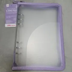 DAISO 6リングファイル A5サイズ パープル②