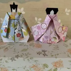 【5】折り紙　ひな祭り　雛人形　お雛様　壁面
