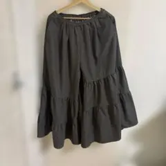 AS KNOW must ha キュロット パンツ グレー