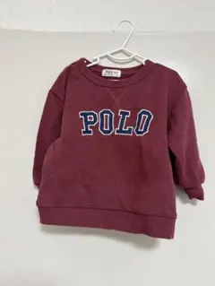POLO バーガンディ トレーナー