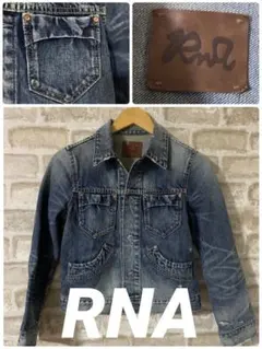 RNA レディースM デニムジャケット　ジージャン　Gジャン　ダメージ加工