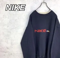 【超希少】90s ナイキ NIKE スウェット 刺繍 銀タグ ビッグシルエット