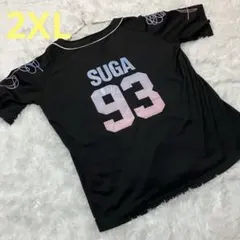 【2XL】BTS SUGA93番ベースボールシャツ　シュガユンギ防弾少年団　韓国
