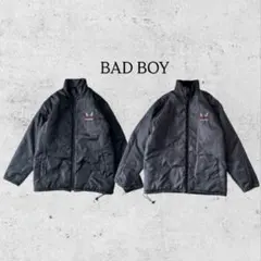 BADBOY リバーシブル中綿ジャケット LL 黒 グレー系 y2k