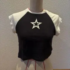 星型プリント 半袖Tシャツ Sサイズ